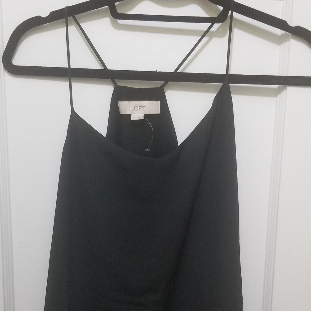 Loft black dressy tank, worn once